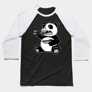 Panda Eating Sushi Cute Japanese Kawaii Panda Baseball T-Shirt